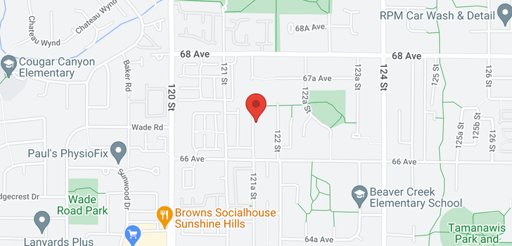 map of 6670 121A STREET